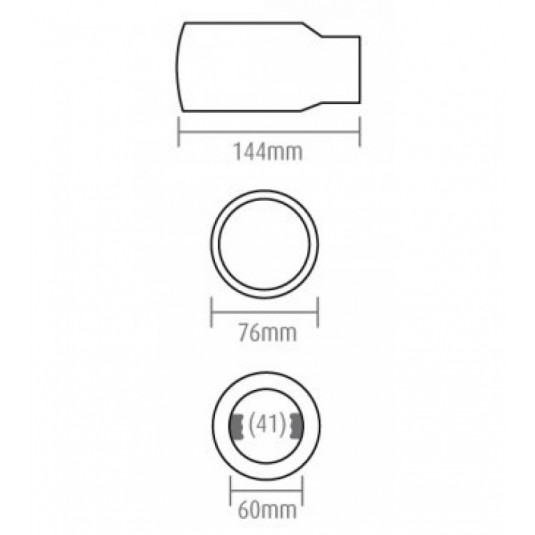 Koncovka výfuku (Ø výfuku do 54mm) V5