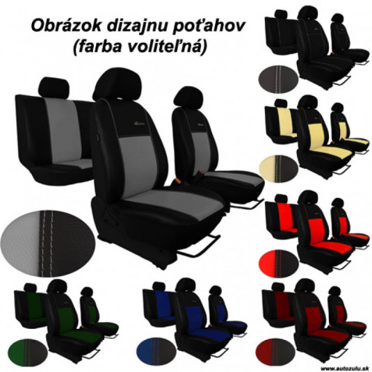 Poťahy pre FIAT ULYSSE 5 miestne II (2002-2010) Exclusive Leather (koža)
