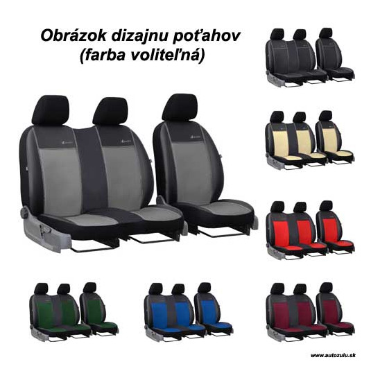 Poťahy pre FORD TRANSIT 2+1 IV (1994-2000) Exclusive Leather (koža)