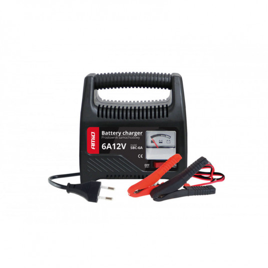 AMiO Nabíjačka auto/moto batérií 12V 6A (20-80Ah) SBC-6A