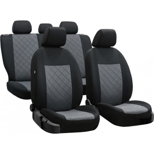 Autopoťahy Craft Line (textil) sivo-čierne