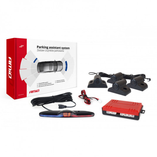 Asistenty parkovania MAX LED 4-senzorové čierne 19mm TRUCK