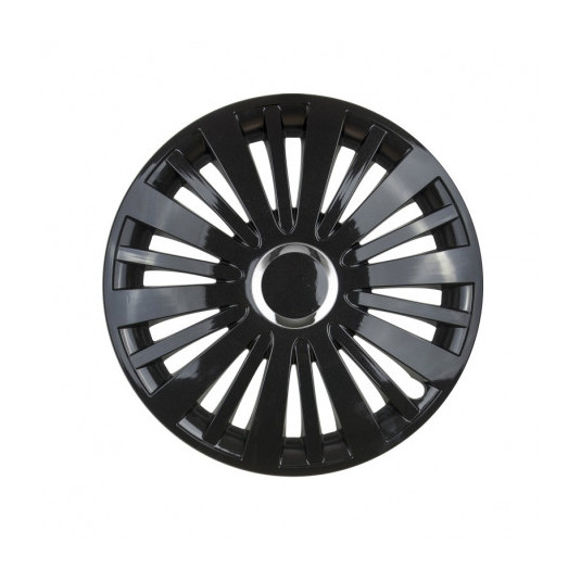 Puklice Jestic 15 Falcon čierne set 4ks