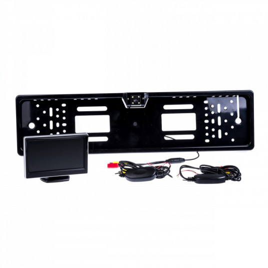 Cúvacia kamera v ráme špz (bez drôtovej) s 5" monitorom