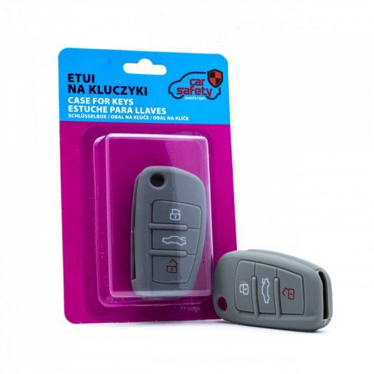 Epkc105 silikónový obal na kľúče - sivá Audi