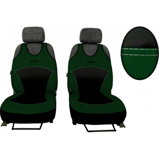 Autotričká Active Sport Alcantara A zelené (Alcantara-koža)
