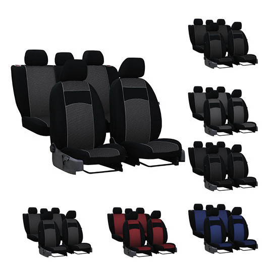 Poťahy pre FORD TRANSIT CUSTOM 9 miestne VII (2013-2023) VIP-B3 (textil)